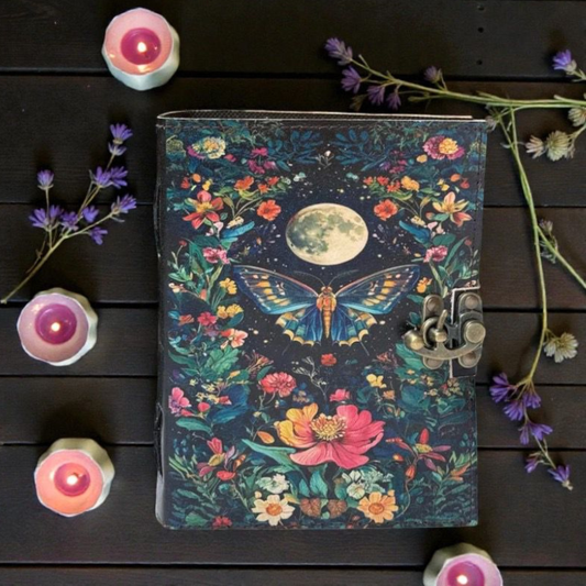 PRASTARA - Leather Diary for Man & Woman Size 7 x 5 inch deckle edge Pages Vintage Journal Notebook uv print