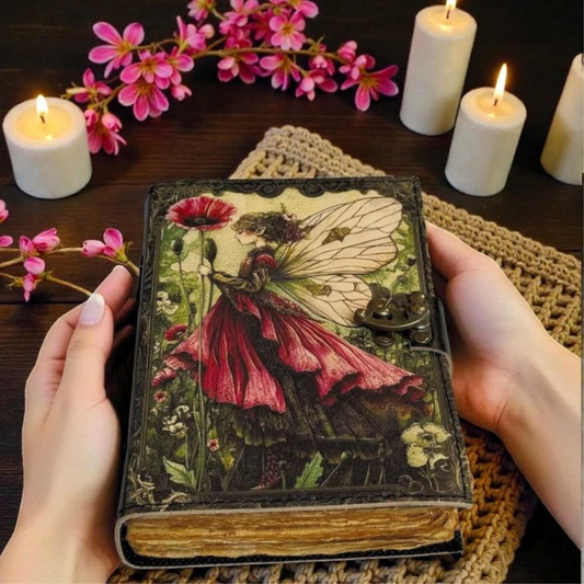 PRASTARA - Leather Diary for Man & Woman Size 7 x 5 inch deckle edge Pages Vintage Journal Notebook uv print