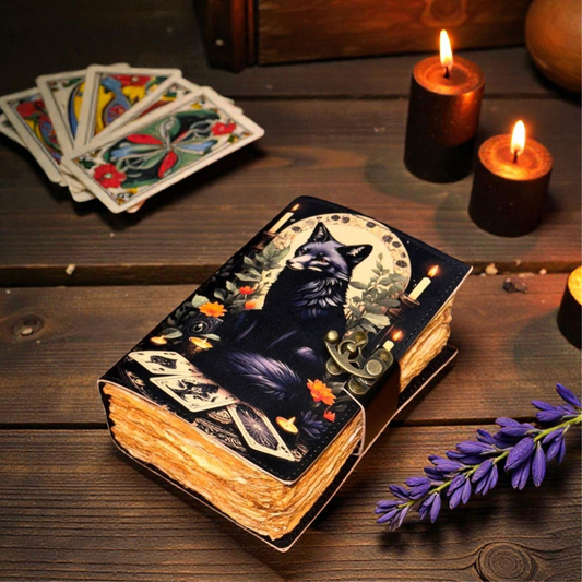 PRASTARA - Leather Diary for Man & Woman Size 7 x 5 inch deckle edge Pages Vintage Journal Notebook uv print