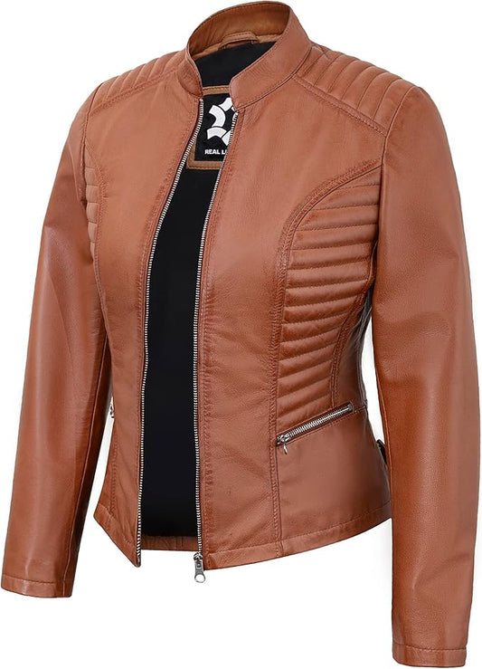 The Prastara Womens Leather Jacket