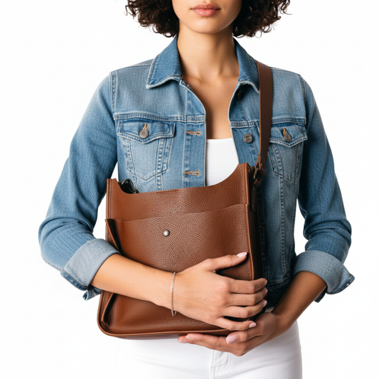 Classic Leather Shoulder Bag