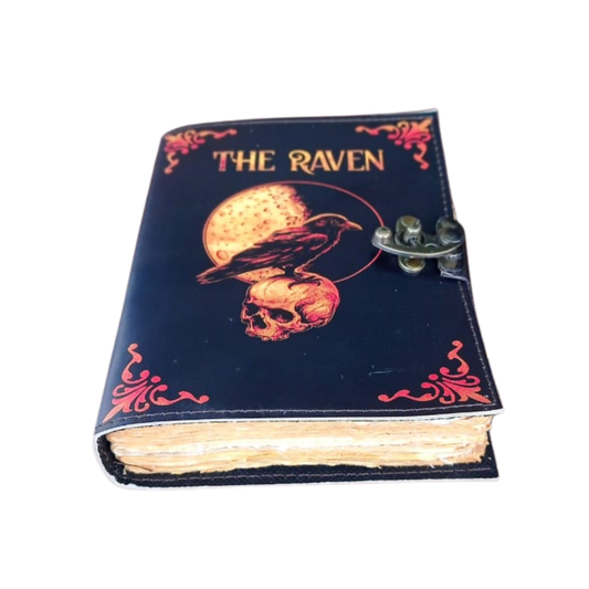 Magical Raven Skull Spiral Notebook Mystery Crow Journal Grimoire Witchcraft Journal Great for Halloween and Raven Lovers
