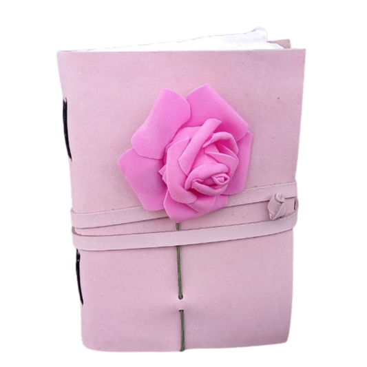 Elegant Rose Leather Journal Floral Notebook Spiritual Growth Mystical Blossoming Notebook for Writing and Gifting 5x7 inches for teens