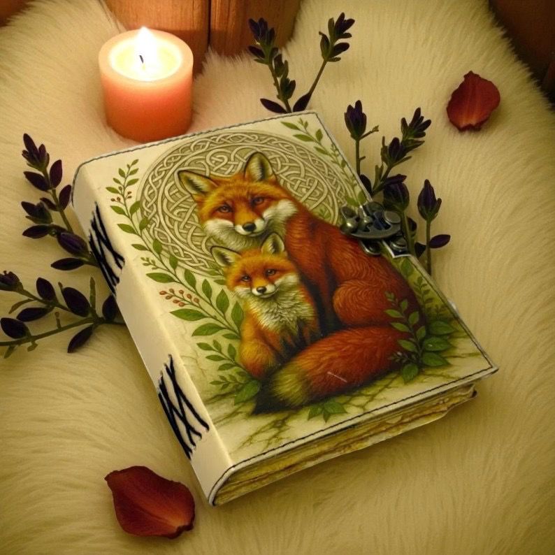 UV PRINT Leather Journal Notebook -Sketchbook grimoire journal - Book of Shadows vintage handbound Large Journal for Men and Women