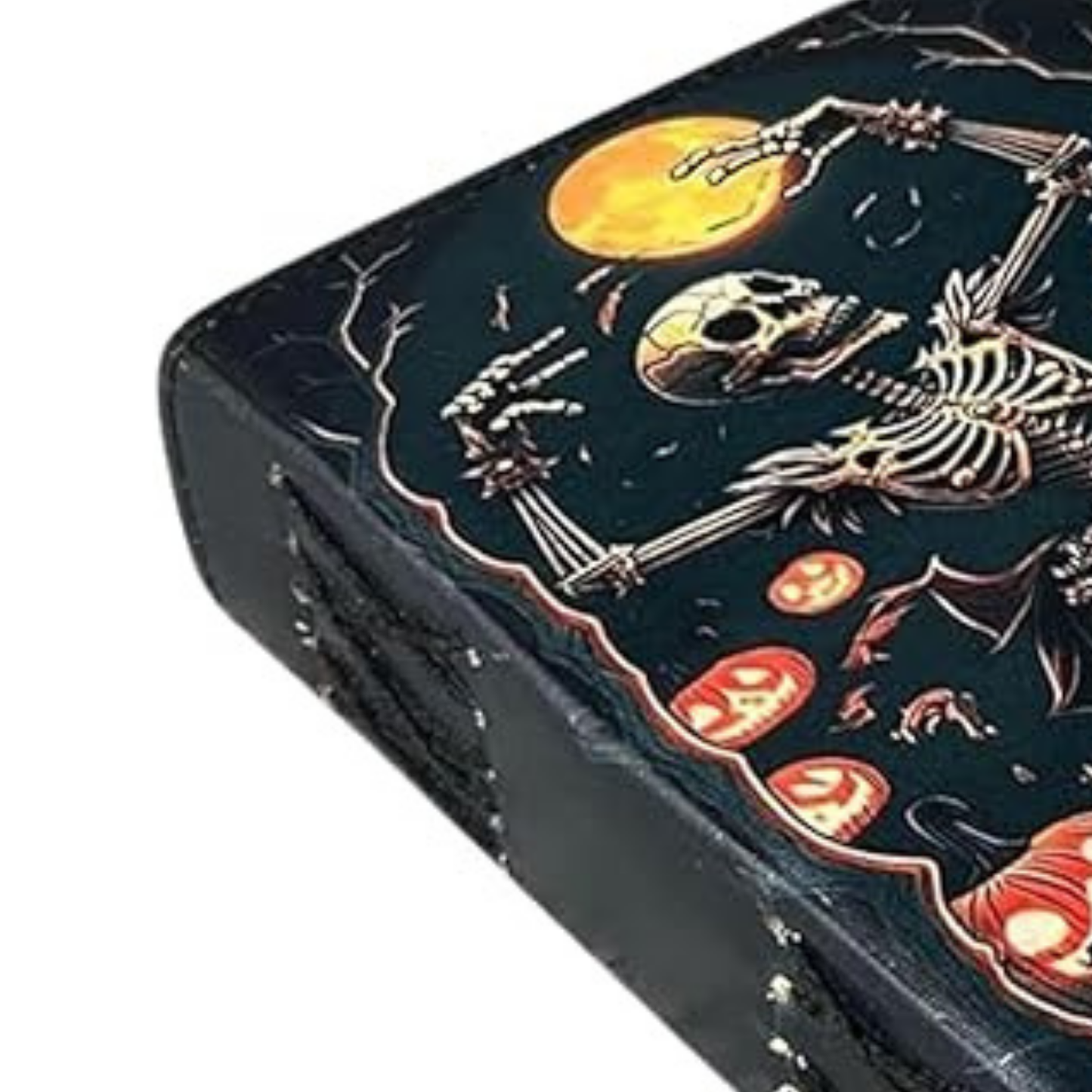 Book of Spell Leather Journal Halloween Decorations Decor, Grimoire Printed Diary Christmas Gift for Men & Women (The Spooky One)