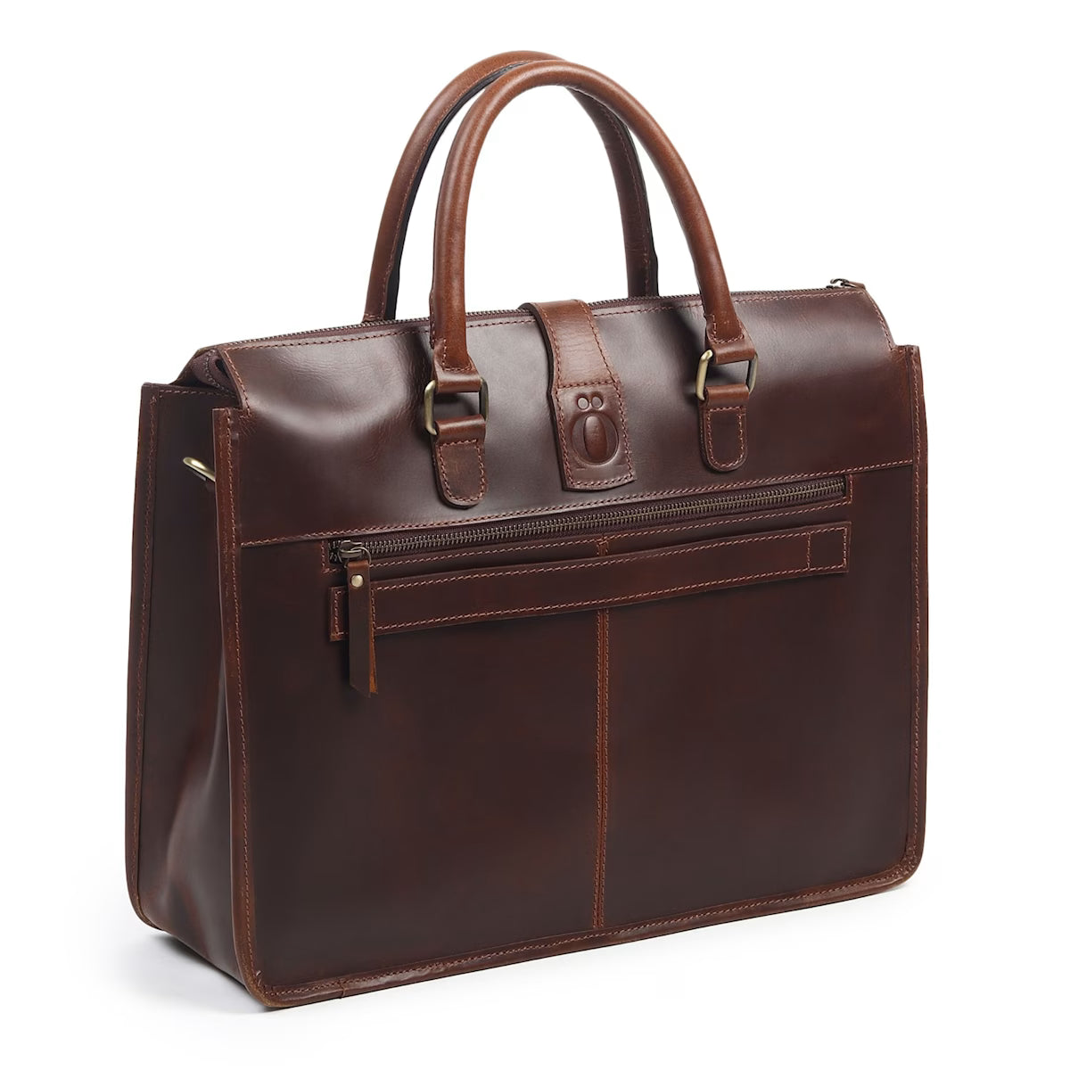 The Prastara Garrison Leather Laptop Messenger Bag