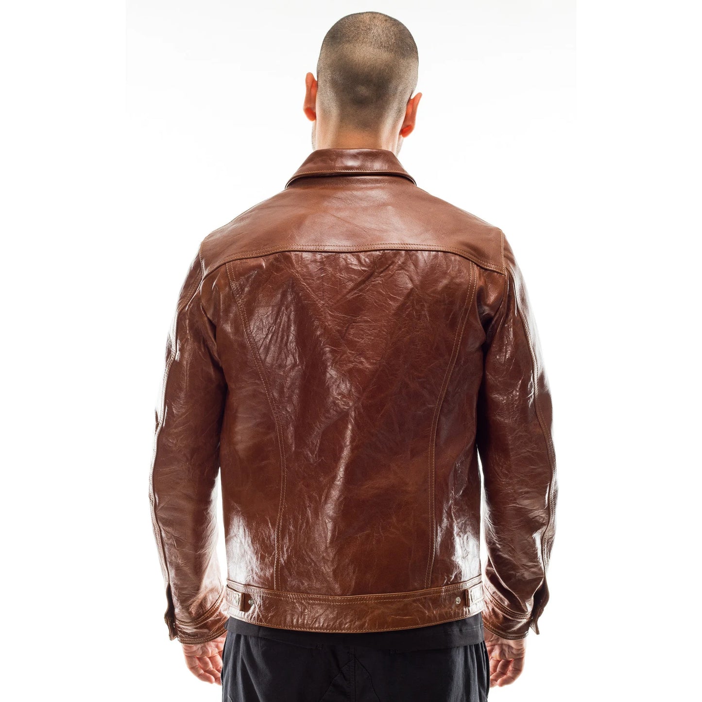 The Prastara Italian handmade Men genuine lambskin leather jacket