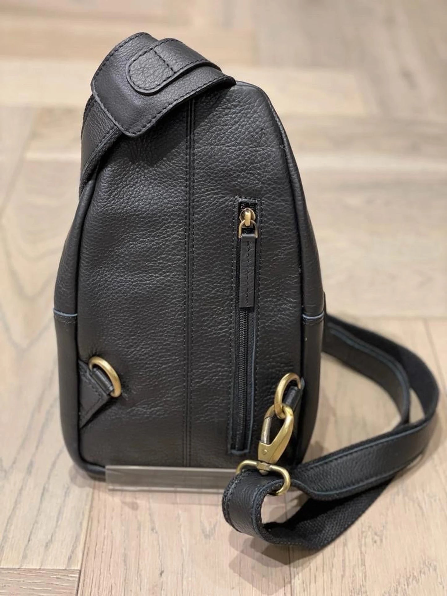 The Prastara Genuine Full-Grain Leather Sling/Cross Body Purse Handmade