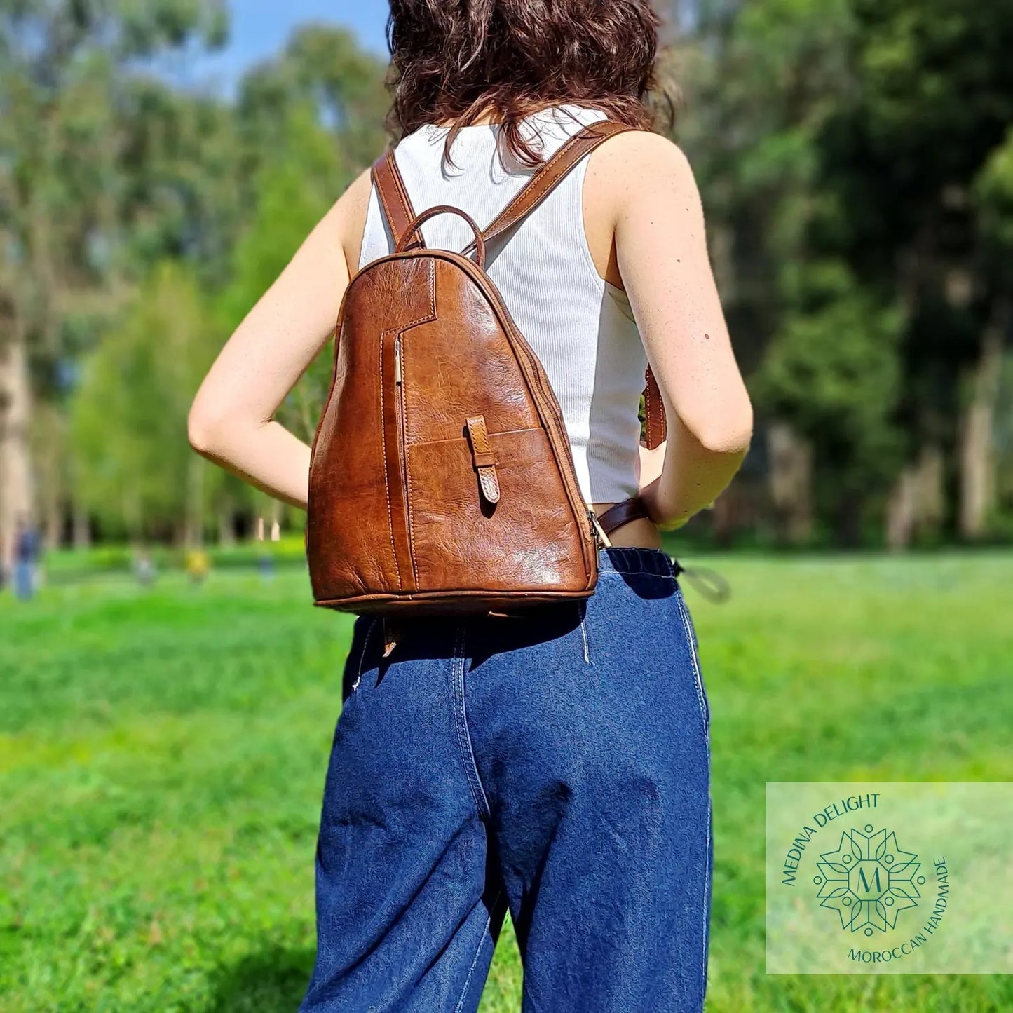 The Prastara Handmade Leather Backpack