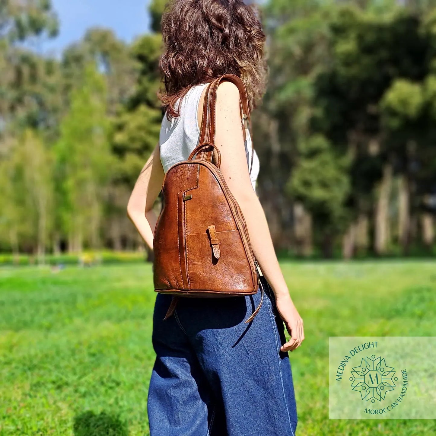The Prastara Handmade Leather Backpack