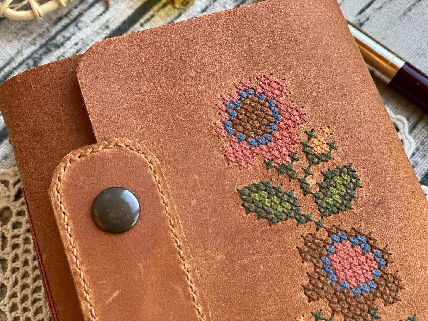 The Prastara Cognac Leather Journal