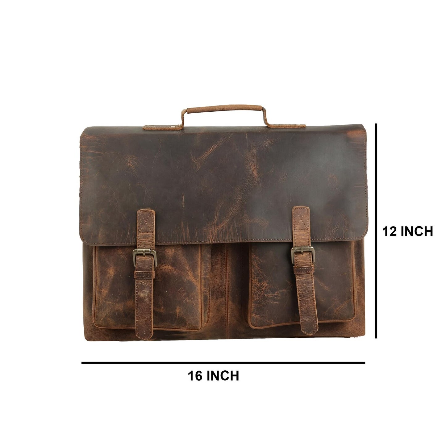 The Prastara Handcrafted Leather Laptop Bag