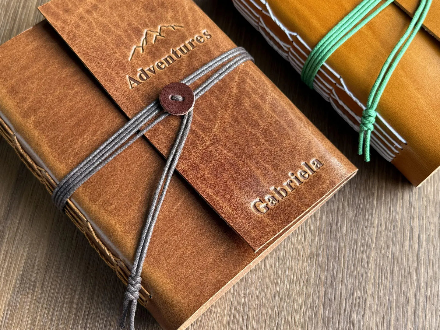The Prastara Personlaized leather journal notebook