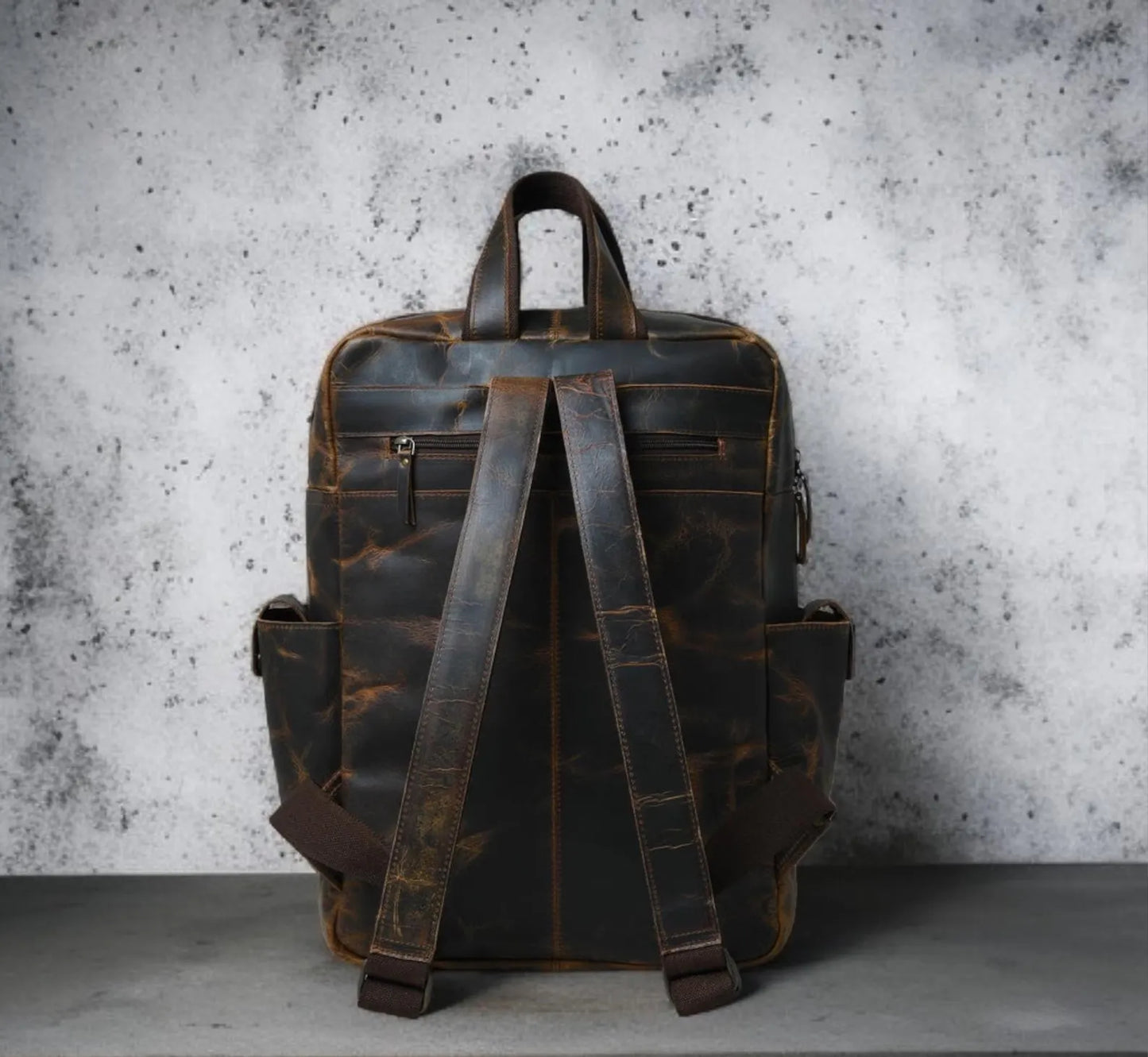 The Prastara Leather Backpack