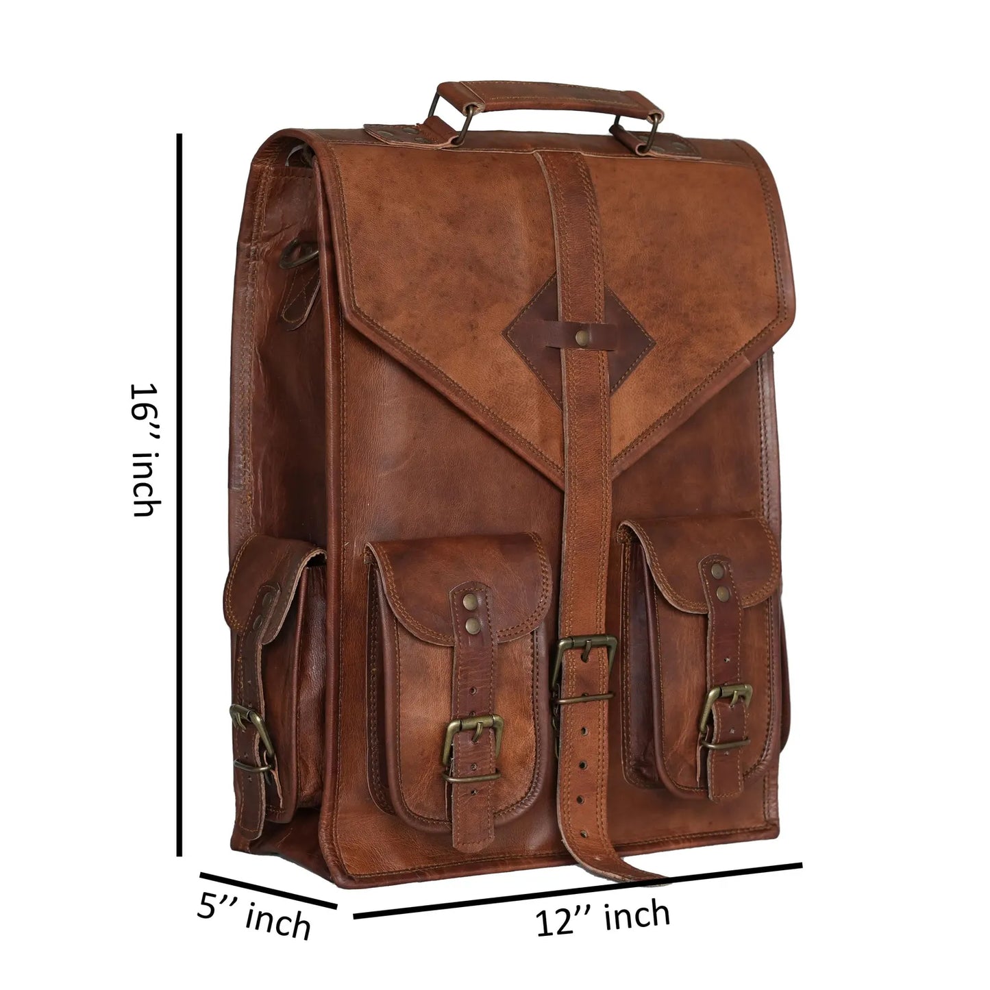 The Prastara Handcrafted Goat Leather Messenger Bag