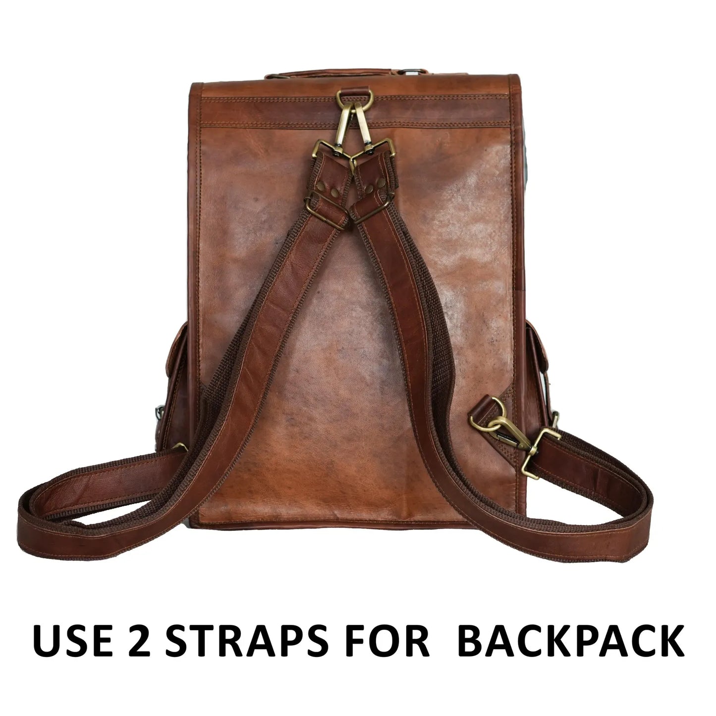 The Prastara Handcrafted Goat Leather Messenger Bag