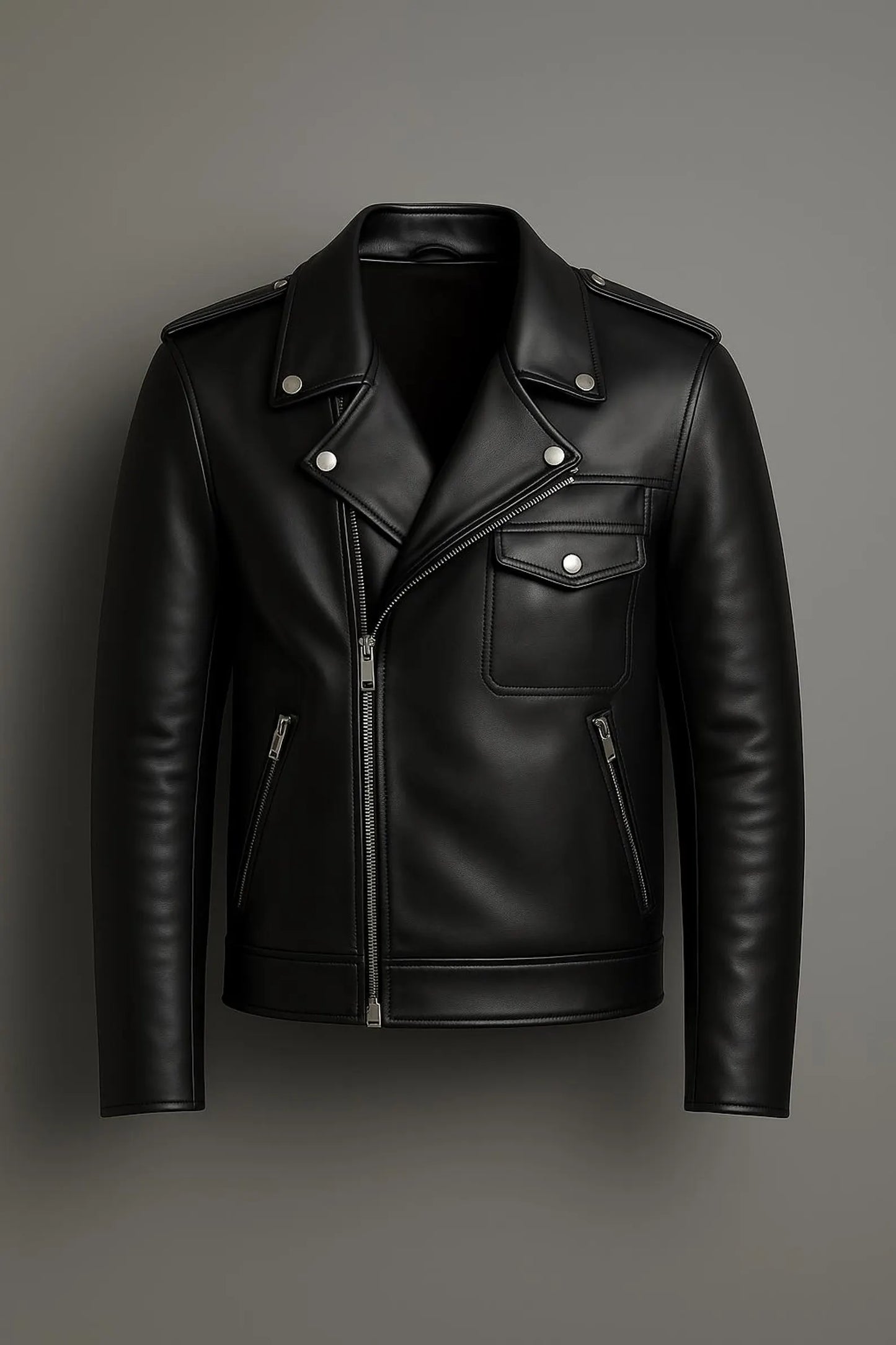 The Prastara Leather Jacket Men's handmade new style