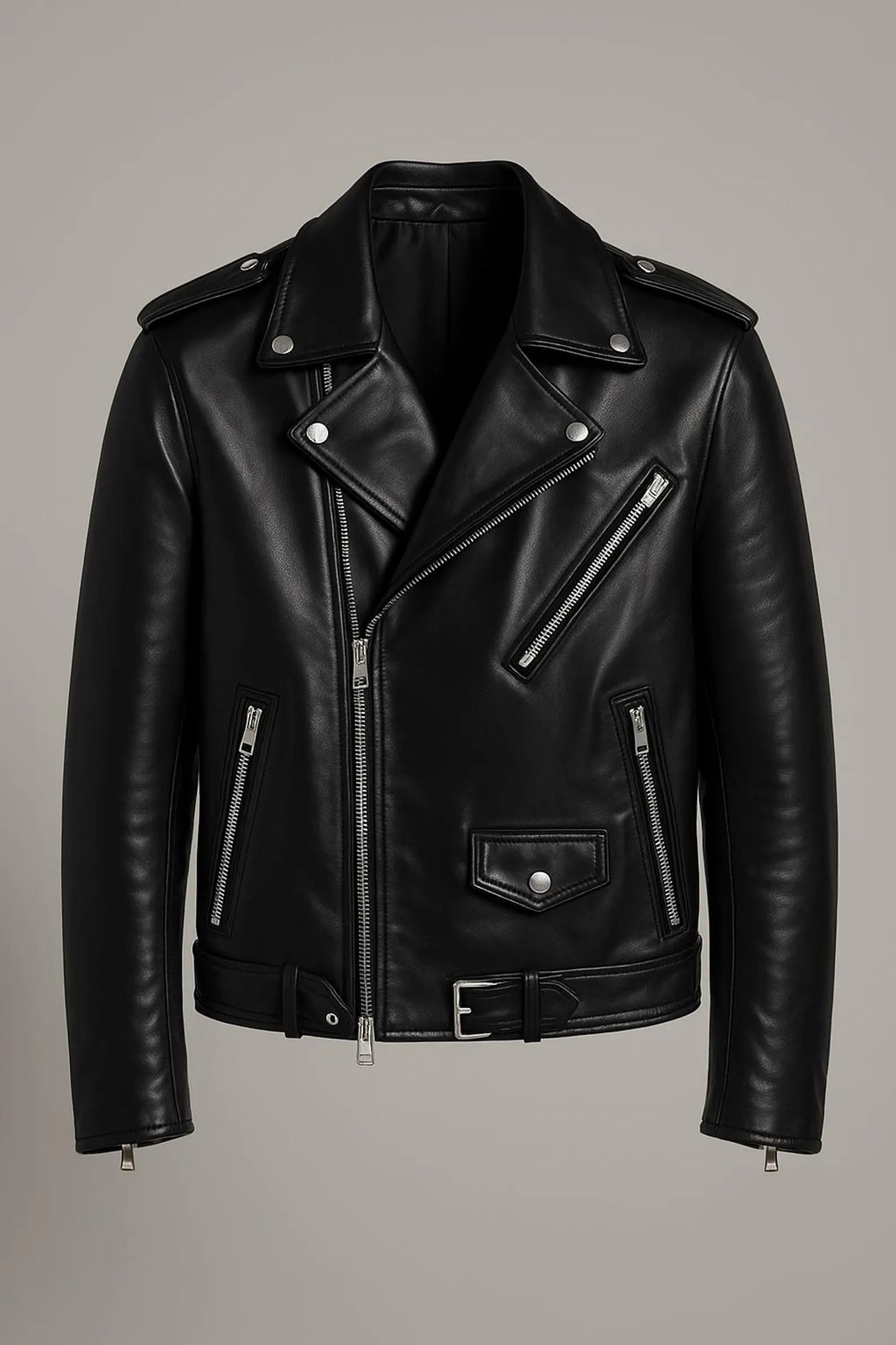 The Prastara Leather Jacket Men's handmade new style