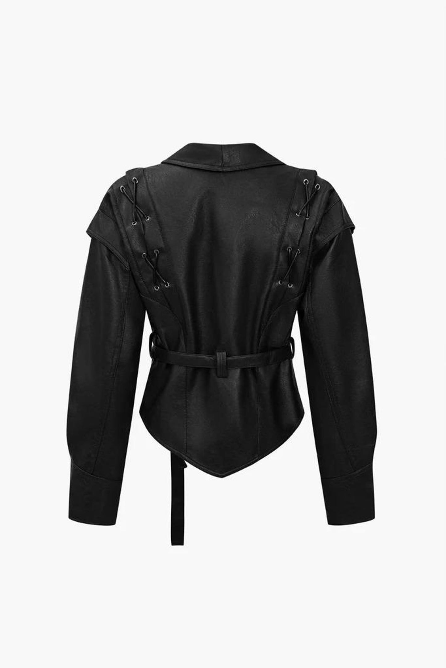 The Prastara Women's Latest Design Black Brown Oversized Leather Jacket