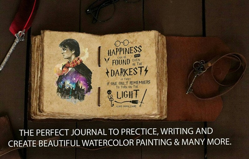 Blank Spell Book of Shadows Journal with Key & strap Lock Vintage Handmade Leather