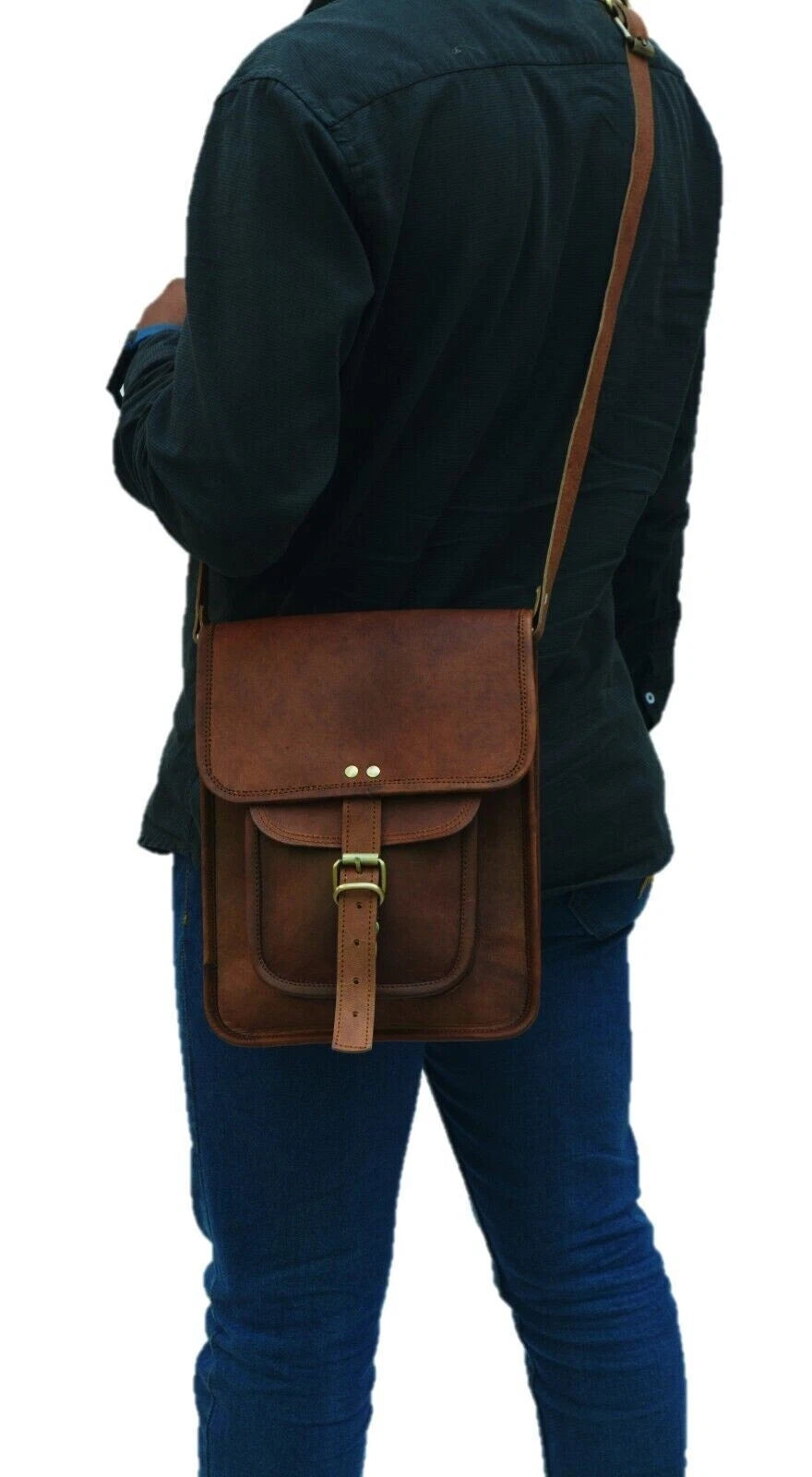 The Prastara 11" Mens Vintage Messenger College