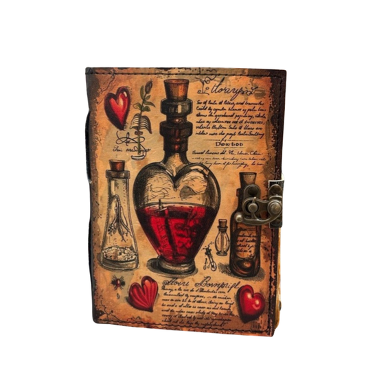 PRASTARA - Leather Diary for Man & Woman Size 7 x 5 inch deckle edge Pages Vintage Journal Notebook uv print
