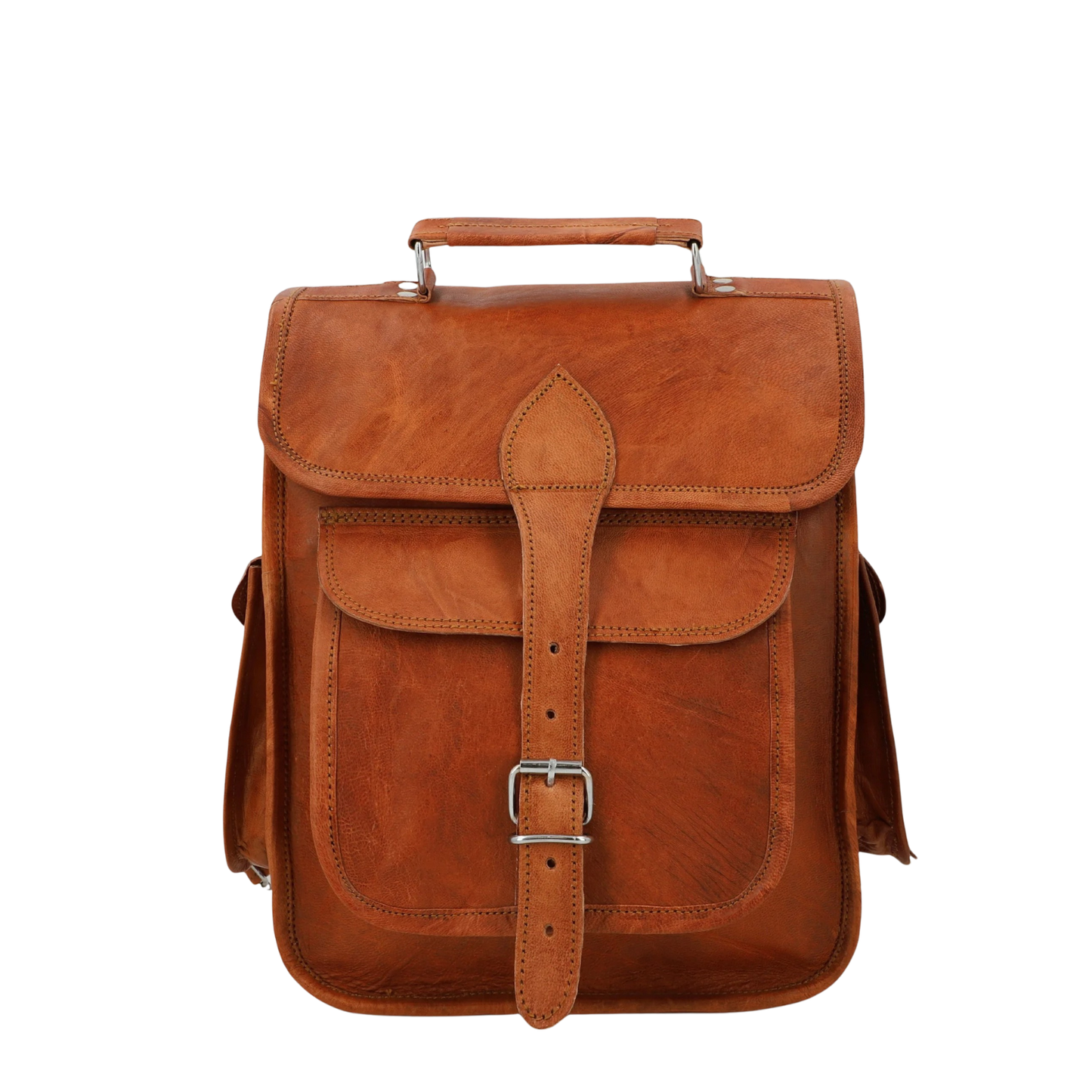 Leather laptop Backback