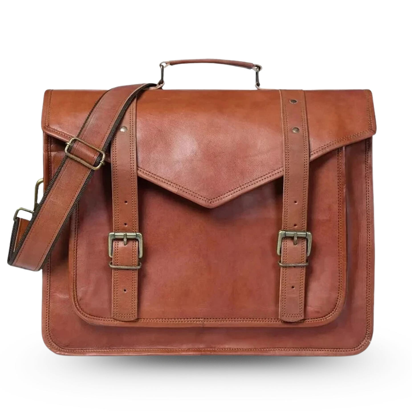 Leather Laptop Messenger Bag