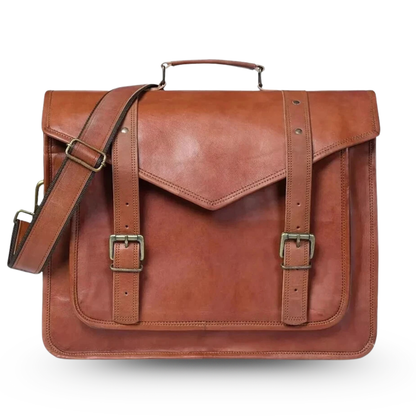 Leather Laptop Messenger Bag