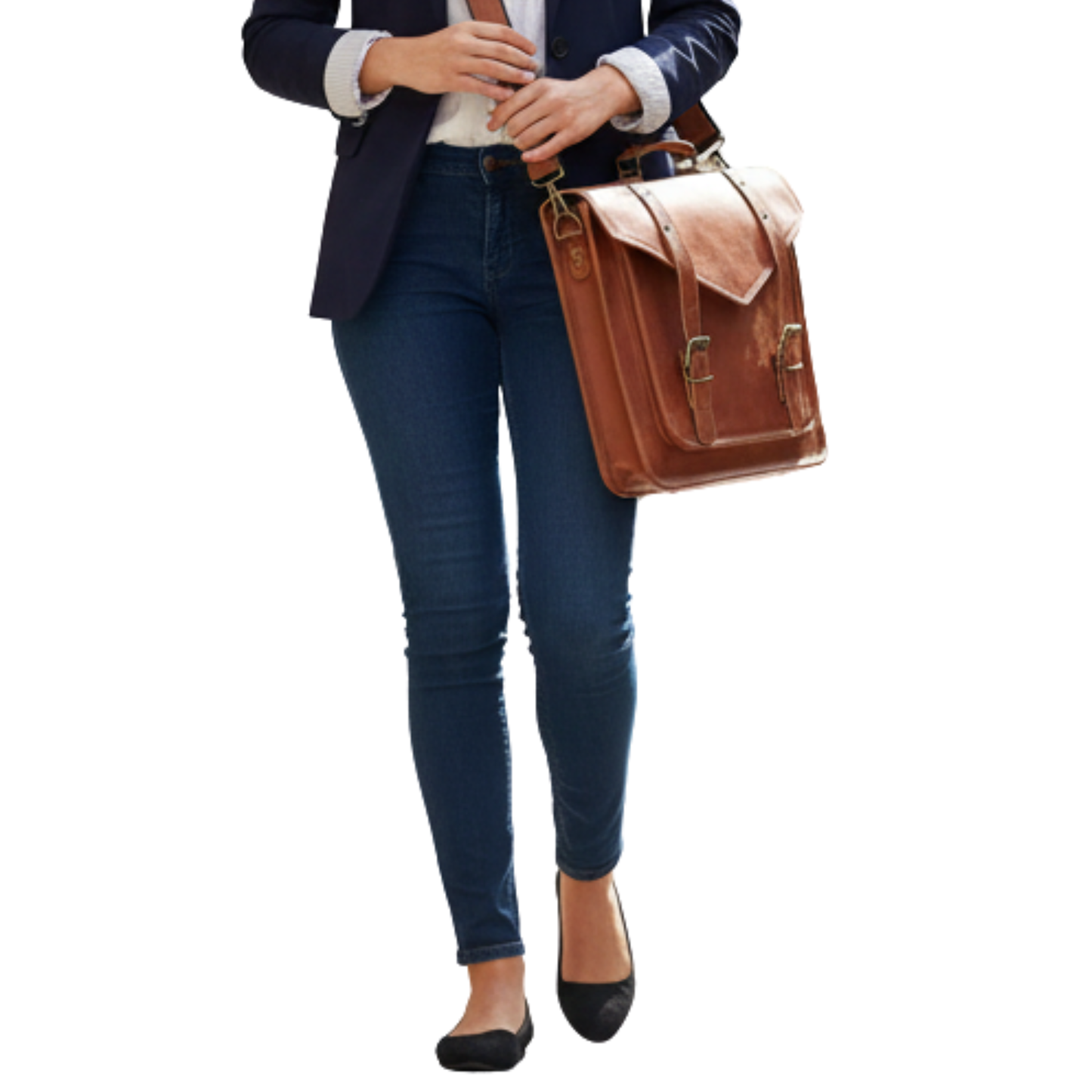 Leather Laptop Messenger Bag