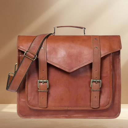 Leather Laptop Messenger Bag