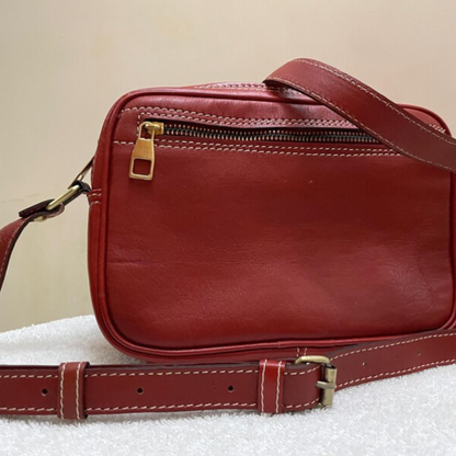 Classic Leather Hobo Shoulder Bag