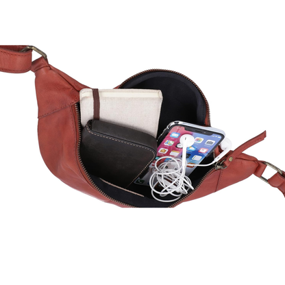 Leather Sling Crossbody Bag