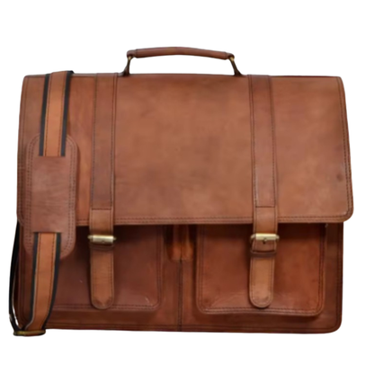 Leather Office travel Messenger Bag