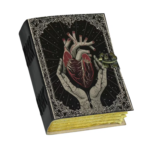 PRASTARA - Leather Diary for Man & Woman Size 7 x 5 inch deckle edge Pages Vintage Journal Notebook uv print