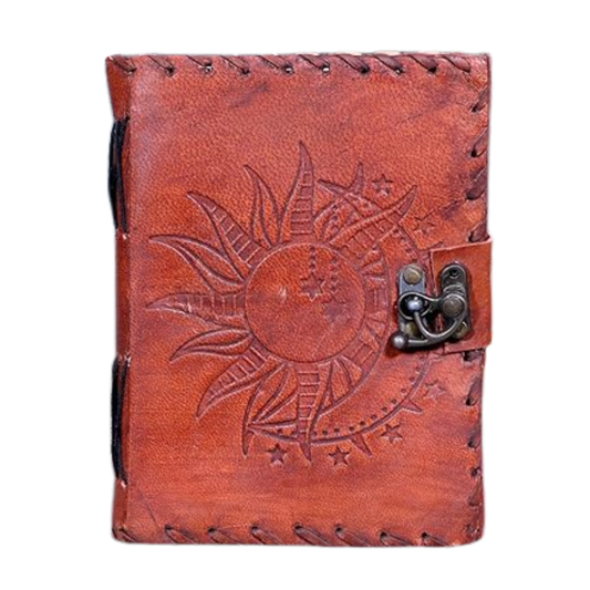 PRASTARA - Leather Diary for Man & Woman Size 7 x 5 inch deckle edge Pages Vintage Journal Notebook uv print