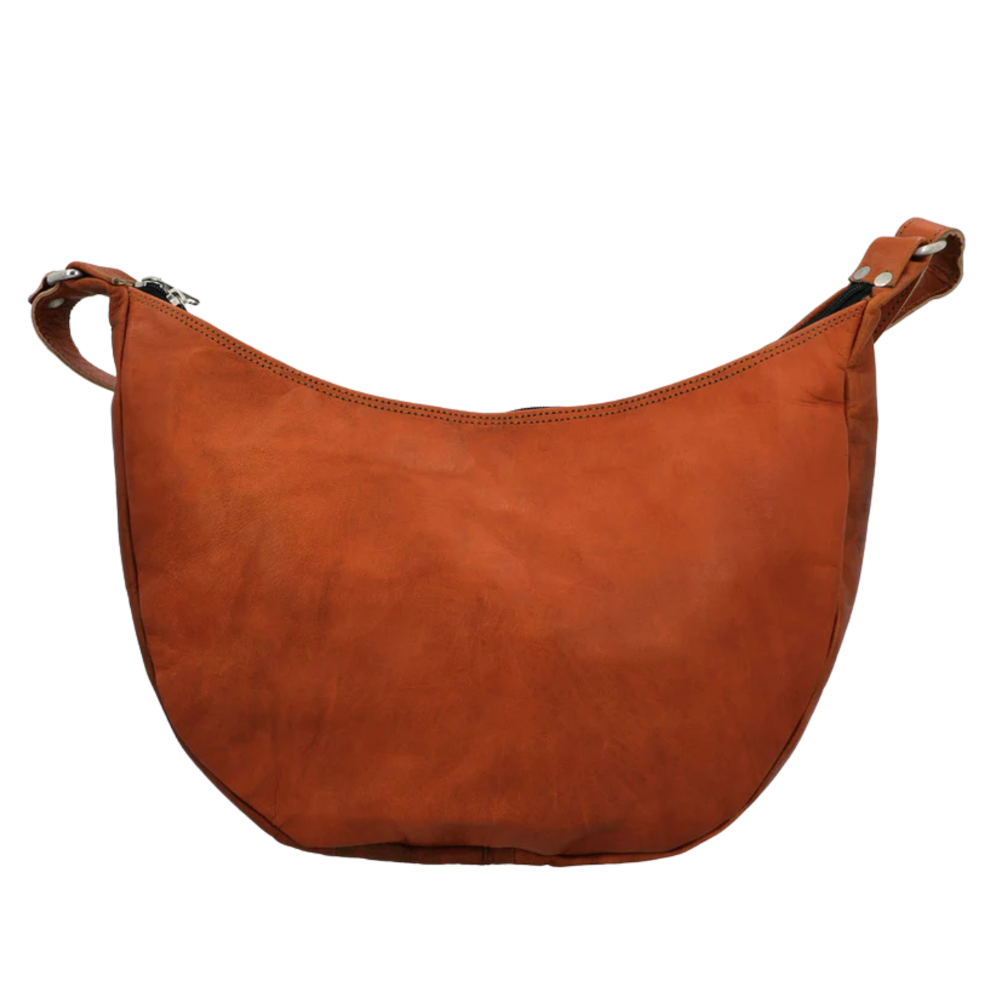 Classic Leather Hobo Shoulder Bag