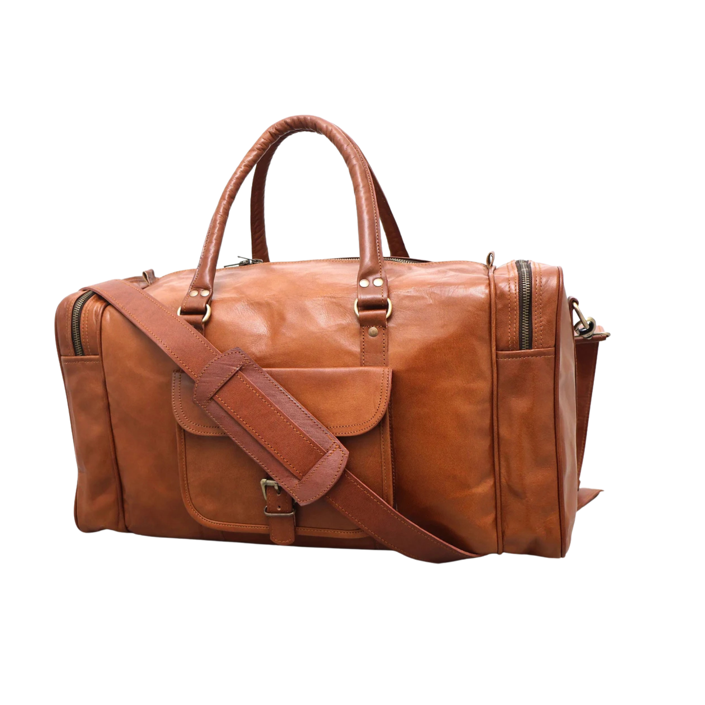 24" Personalized Leather Duffle Bag For Men Women Leather Travel Large Duffle Bag Gym Bag Weekender Luggage Overnight Bag Christmas Gift