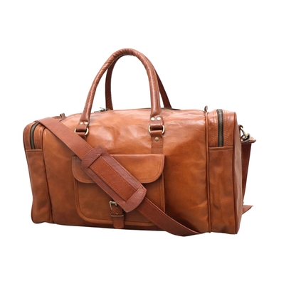 24" Personalized Leather Duffle Bag For Men Women Leather Travel Large Duffle Bag Gym Bag Weekender Luggage Overnight Bag Christmas Gift