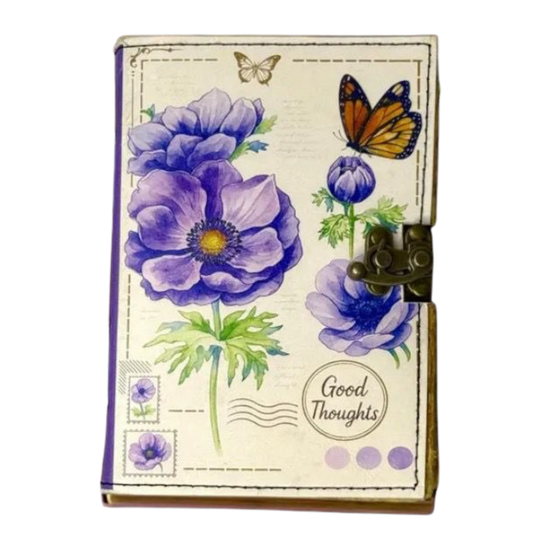 PRASTARA - Leather Diary for Man & Woman Size 7 x 5 inch 600 Pages Vintage Journal Notebook uv print