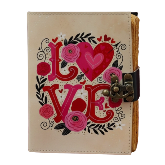 PRASTARA - Leather Diary for Man & Woman Size 7 x 5 inch deckle edge Pages Vintage Journal Notebook uv print