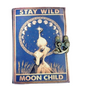 Prastara -Stay Wild Moon Child Notebook 7X5" Handcrafted Leather Journal/Diary 200 Pages | 100% Genuine Leather