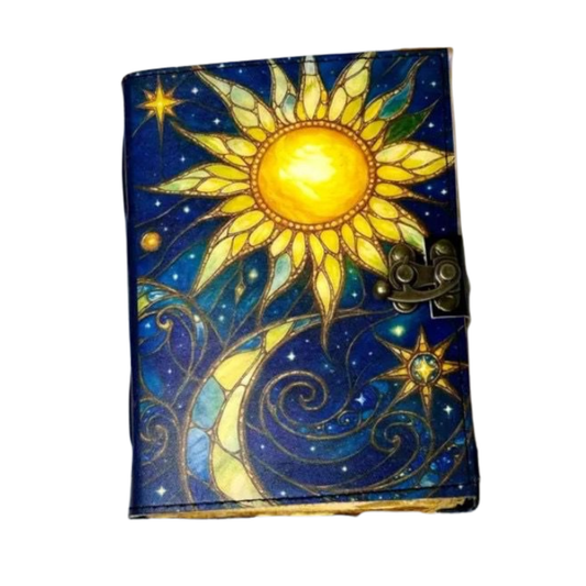 PRASTARA - Leather Diary for Man & Woman Size 7 x 5 inch 600 Pages Vintage Journal Notebook uv print