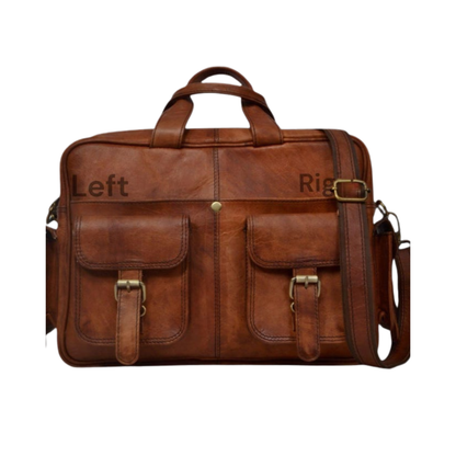 Leather Office travel Messenger Bag