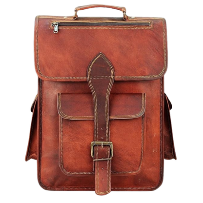 Premium Vintage Leather Office Backpack for Men & Women