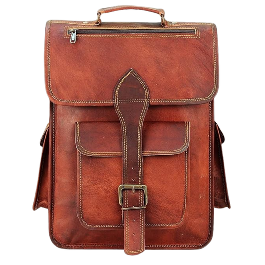 Premium Vintage Leather Office Backpack for Men & Women