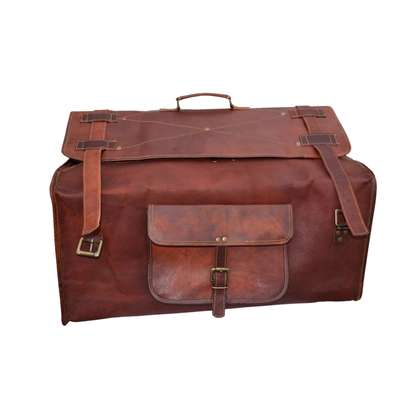 28" Personalized Leather Duffle Bag Travel Bag Gym Bag Vintage Overnight Weekender unisex Bag Gift for Men and Women Best Christmas Gift