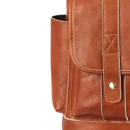 Leather laptop Backback