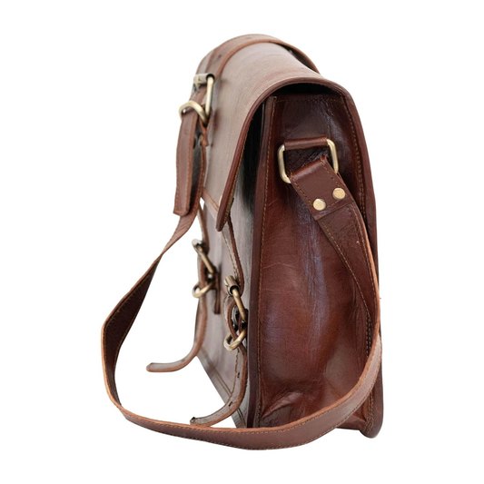 Leather Crossbody Messenger Bag
