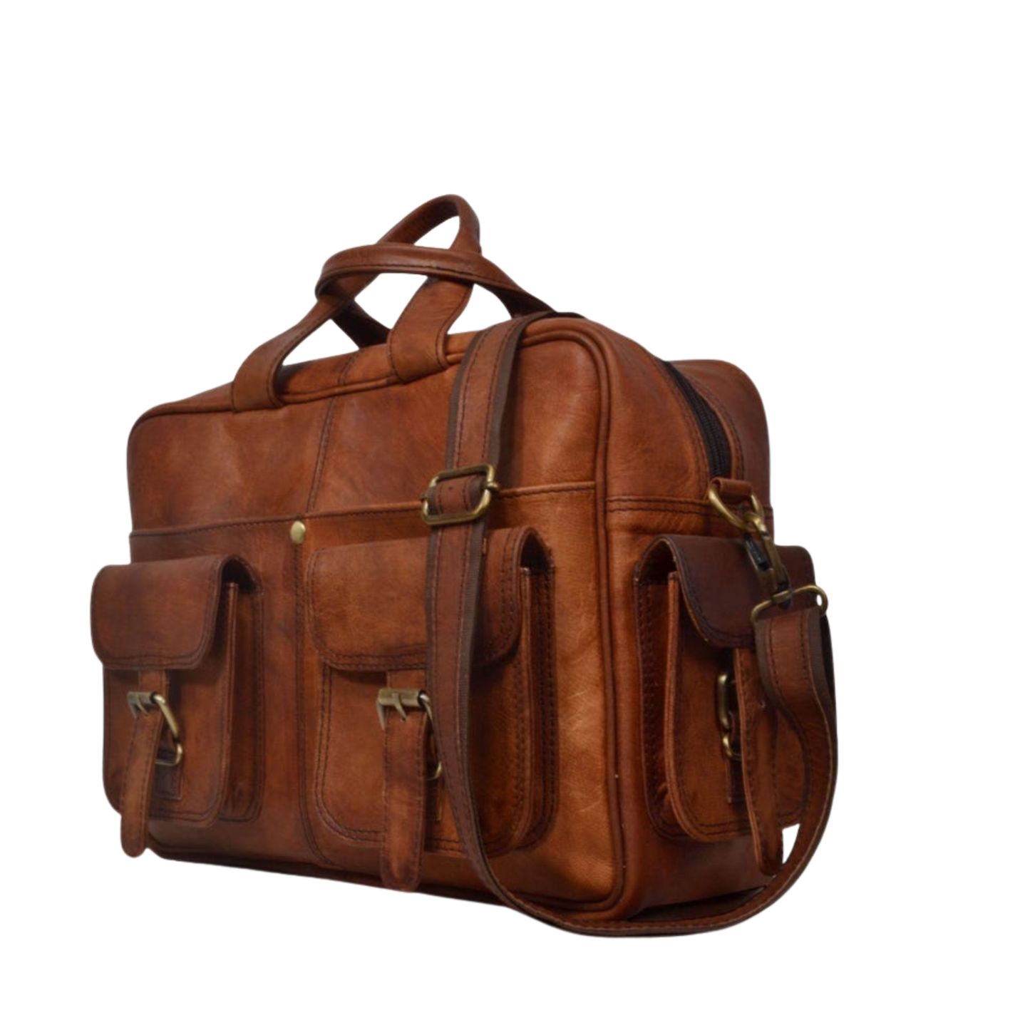 Leather Office travel Messenger Bag